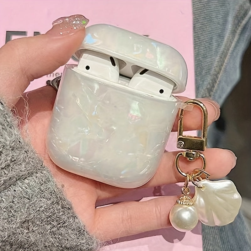 Colorful Shell Pattern Case – Soft Split Cover for AirPods 4/Pro 2/3rd Gen