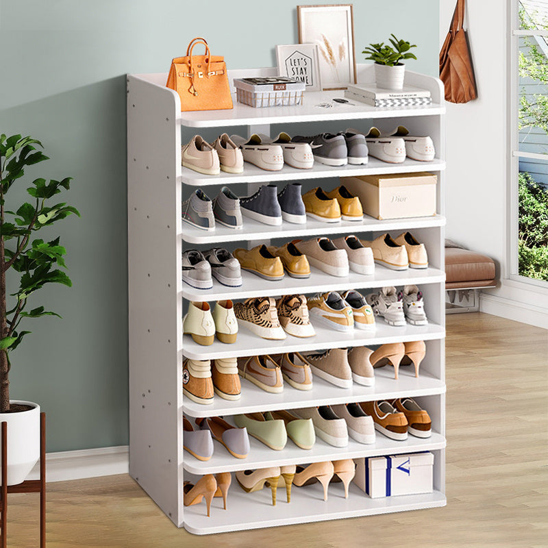 6/ 7/ 8 Tier Shoe Rack, Wooden Shoe Storage, Narrow Shoe Storage Cabinet, Sturdy Stable Shoe Cabinet, Space Saving Shoe Stand, Entryway Hallway Shoe Tower, Versatile Storage Cupboard, Multi Layers Shoes Organiser Footwear Hol