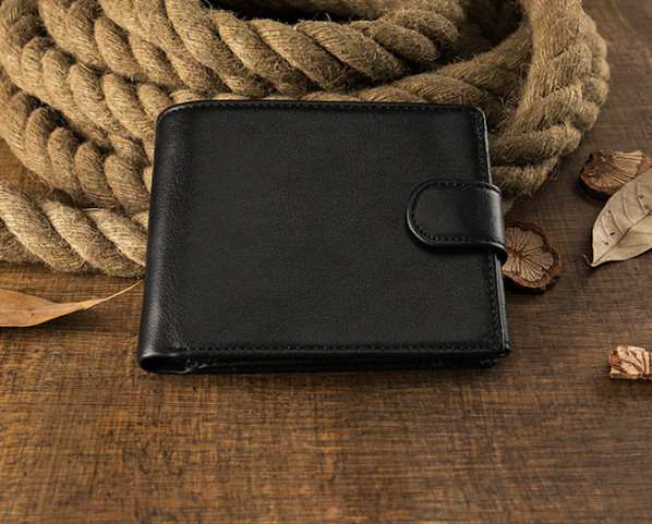 Customized Cowhide Wallet For Men's Short