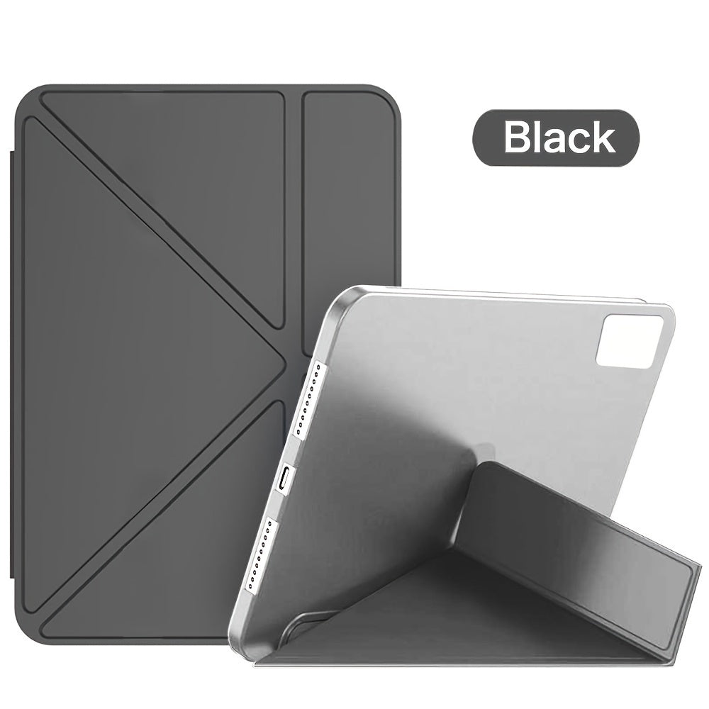 Foldable Lightweight Hard Shell Case for iPad Air 1-9, for iPad 5th-11, for iPad Mini 5-4, Artificial Leather with Adjustable Stand - Protective Cover for 26.67cm to 27.69cm Models