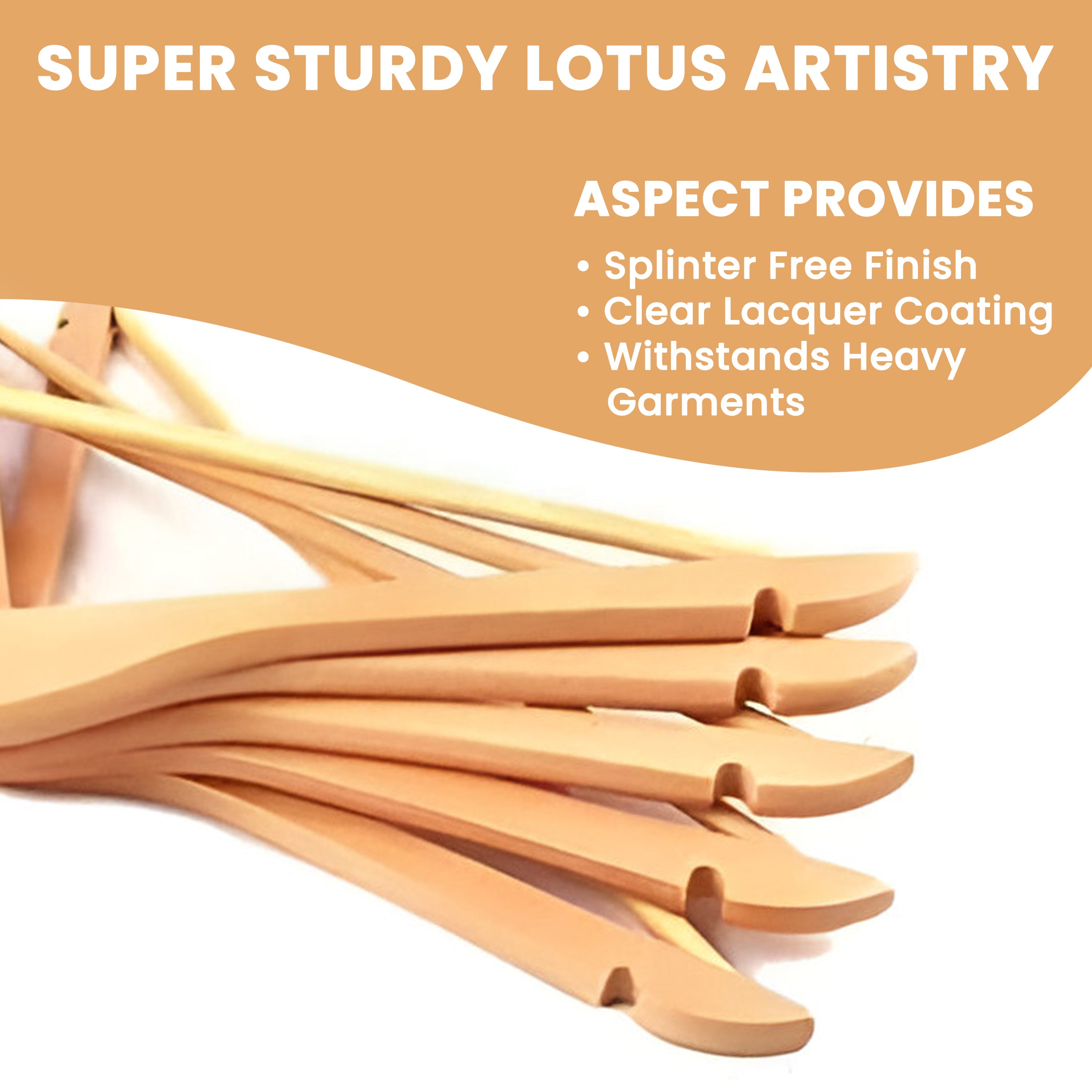 40-Pack Wooden Coat Hangers, Strong Hangers, Heavy Duty Hardwood Hangers, 360° Swivel Hook, Shoulder Notches for Camisoles, Trouser Bar, for Coats, Jackets, Suits, Trousers