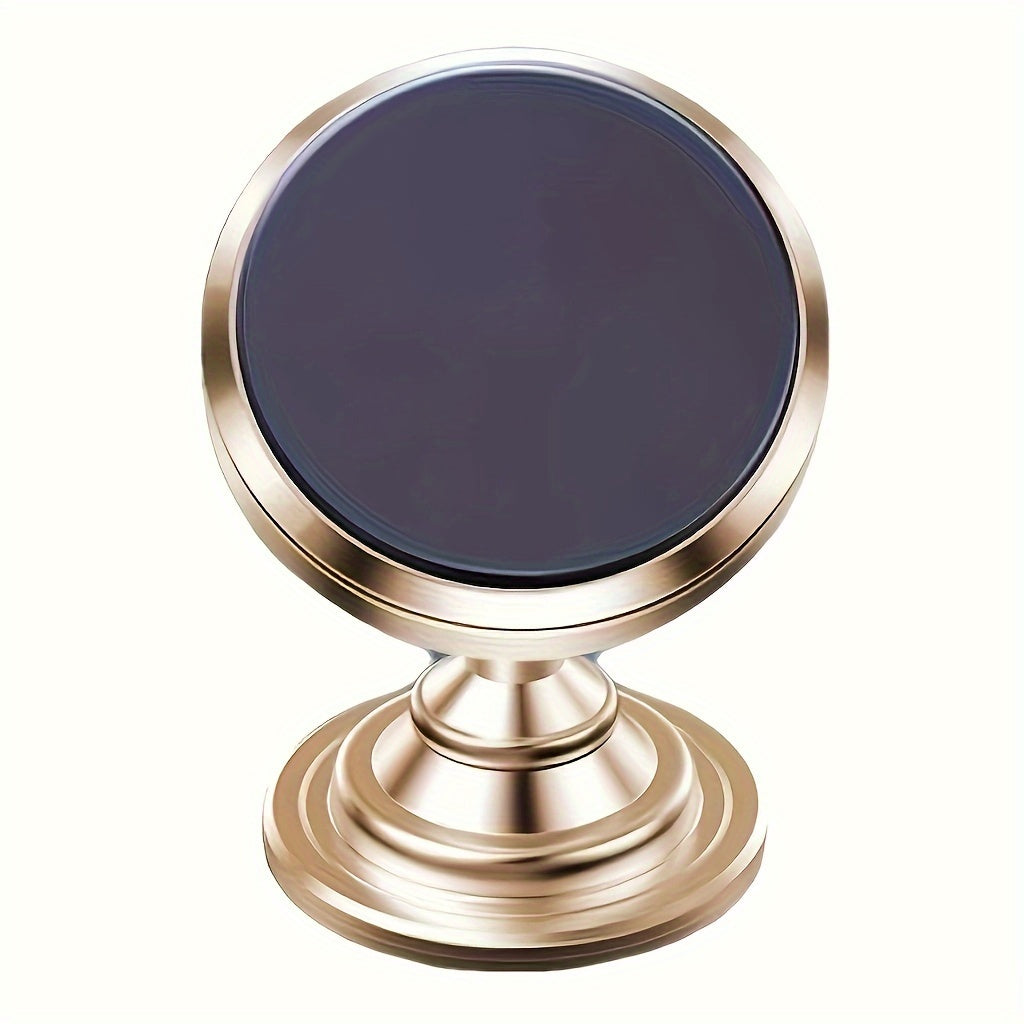 360° Rotatable Magnetic Car Phone Mount - Universal Dashboard Cell Phone Holder, Aluminum Alloy, Secure & Easy Installation