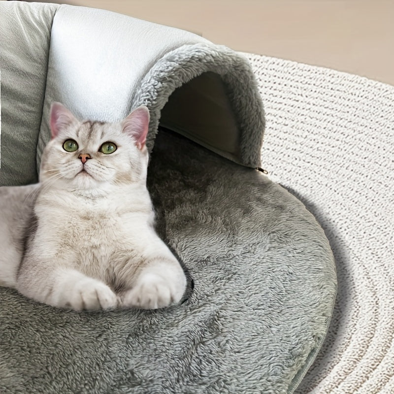 Cozy Hideout for Small Cats & Rabbits up to 8kg, Anti-Slip Bottom & Easy-Clean Design, Durable Pet Furniture
