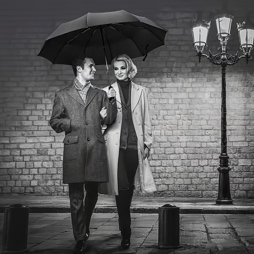 Windproof Automatic Oversized Folding Umbrella – 10-Rib Strong Frame, Sun Protection, Professional Unisex Business & Golf Umbrella