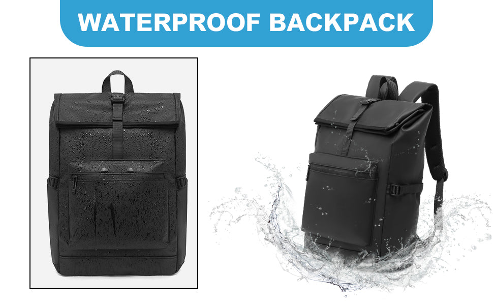 Kono Anti-Theft Laptop Backpack - 15.6" Water-Resistant Work Bag for Men & Women, Business Travel & School Daypack