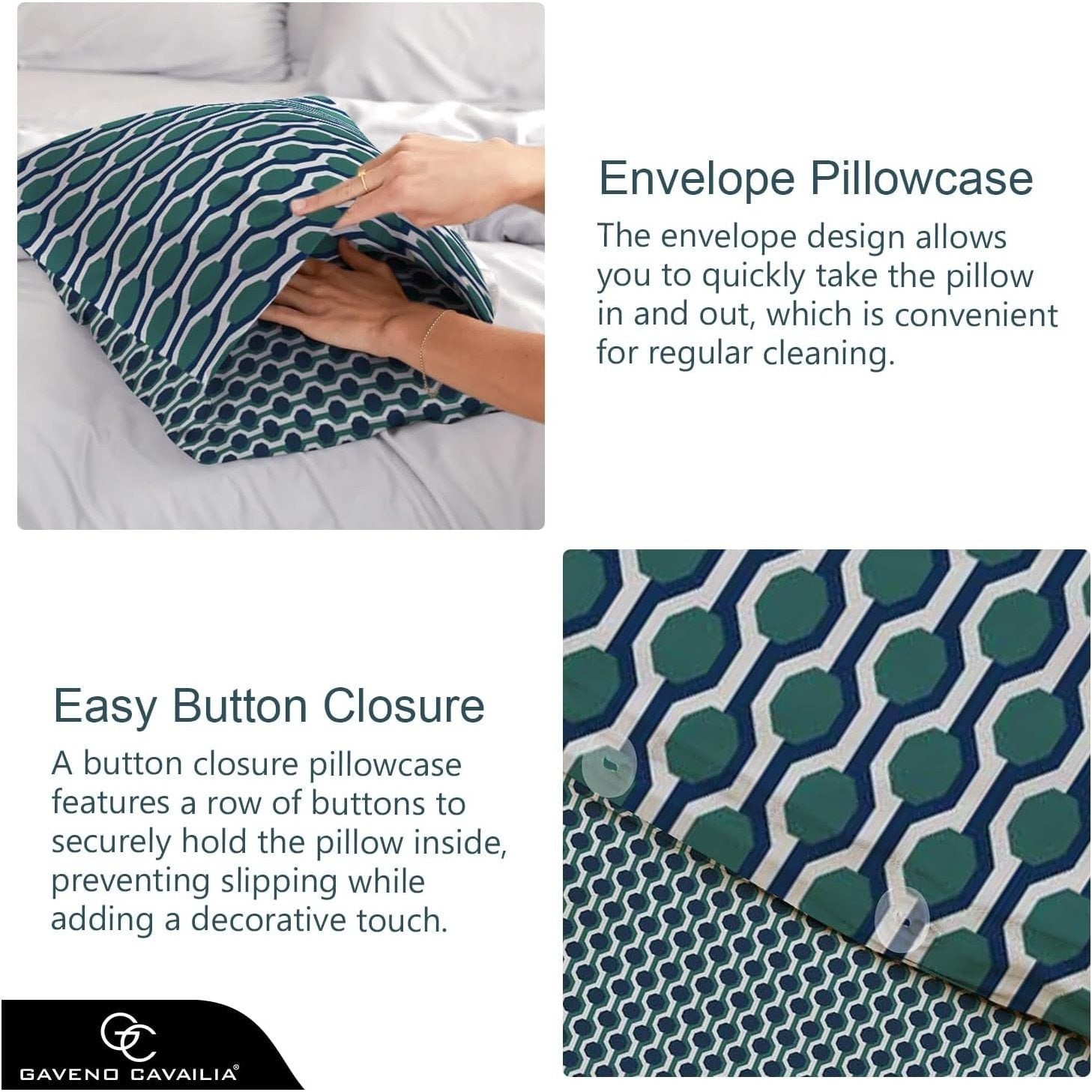 Soft Poly-Cotton Blend Quilt Cover Set - 5