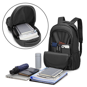 Laptop Backpack for Men & Women - USB Charging Port, Lightweight Business Travel Rucksack Fits 15.6" Notebook, College/Daypack