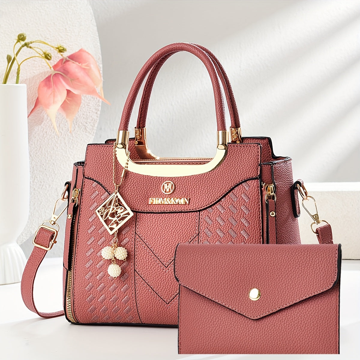 CHROSGEKEIDI Women's Large Capacity Quilted  Handbag - Adjustable Crossbody/Shoulder Bag with Zipper Closure, Elegant Purse for, Travel, Parties, Casual & Formal Events, Durable & Brand Authentic Carry