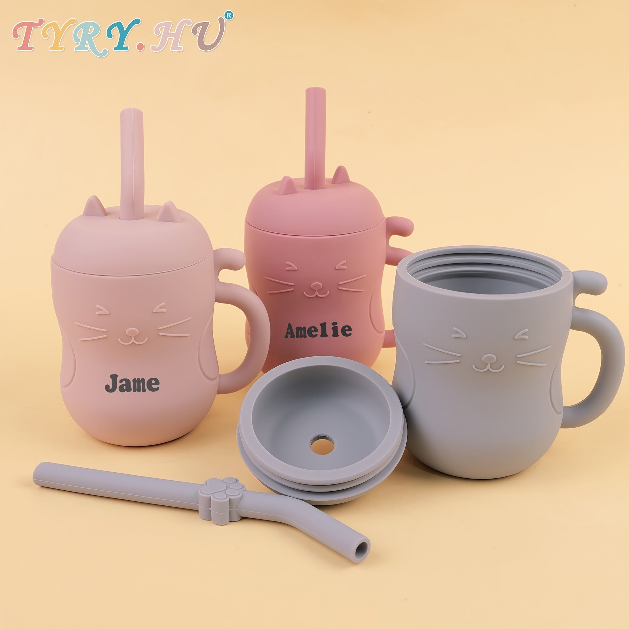 Soft Learning Cup – Leak-Proof 6oz Silicone Training Cup with Lid & Straw, Easy-Grip Portable Feeding Cup for Beginners, Food-Grade Material