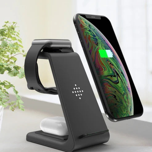 Fast Charging Station Wireless Charger Stand Wireless Quick Charge Dock For Phone Holder