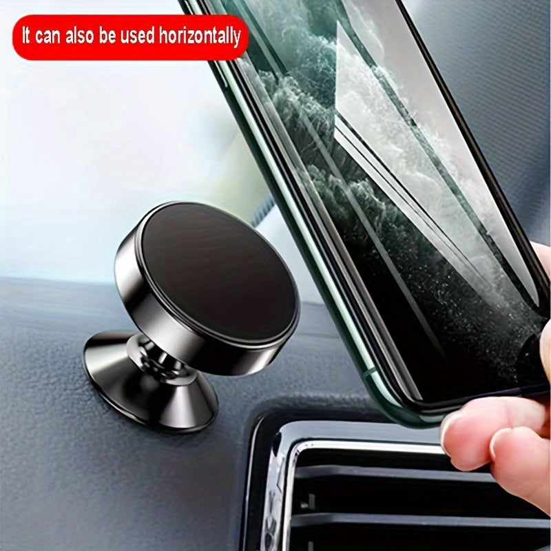 Super Strong Magnetic 360 Degree Rotating Mobile Phone Holder - Universal Metal Car Holder for Air Outlet