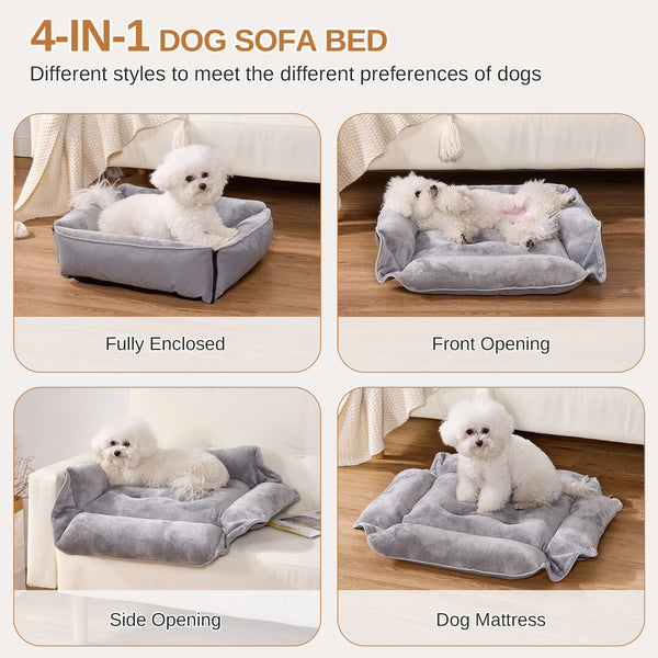 Cozy Soft Washable Fleece Dog and Cat Bed - Warm Puppy Cushion & Large - Sized Pet Basket for Your Furry Friends