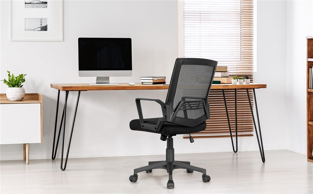 Costoffs Ergonomic Mesh Office Chair with Adjustable Height and 360 Degree Rolling Casters, Lumbar Support for Extra Comfort