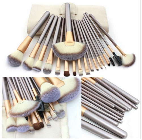 Persian Make-up Brush Suit Rice White Make Up Brush, Champagne Color Brush Handle Make-up Brush Without