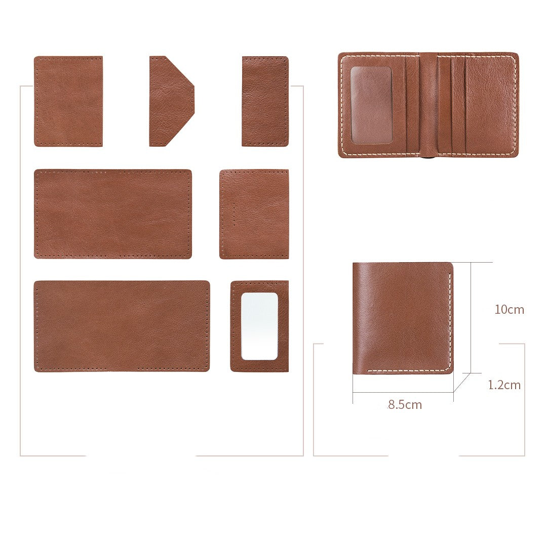 Card Real Cowhide Diy Handmade Bag Material Package Homemade