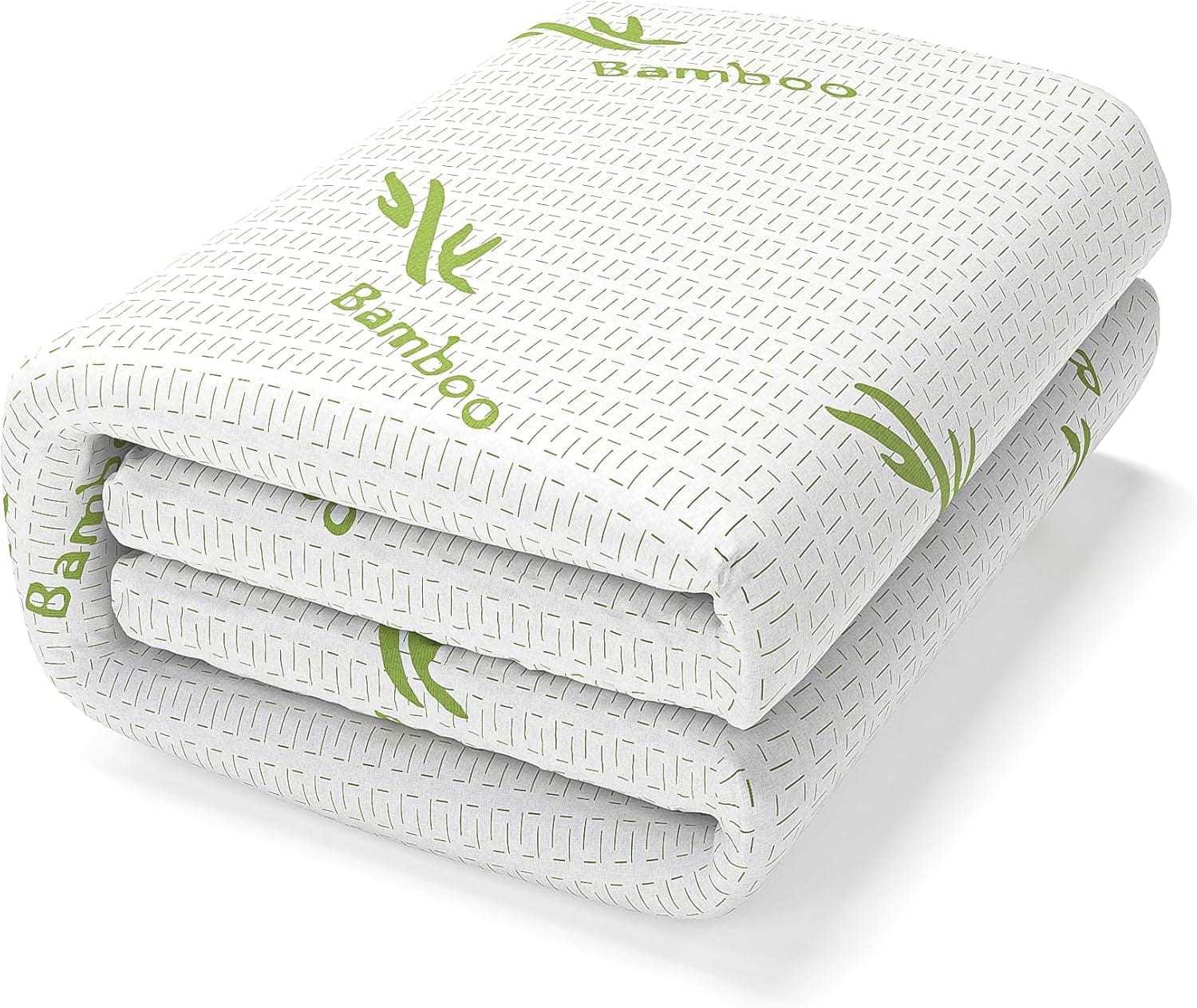 4B Bamboo Mattress Protector – Extend the Life of Your Mattress with a Durable, Reliable, and Stylish Bed Cover – Smooth, Neat Fit Ensures a Sleek Look – Fade-Resistant and Easy to Care For – Ideal for Homes, Guest Sp