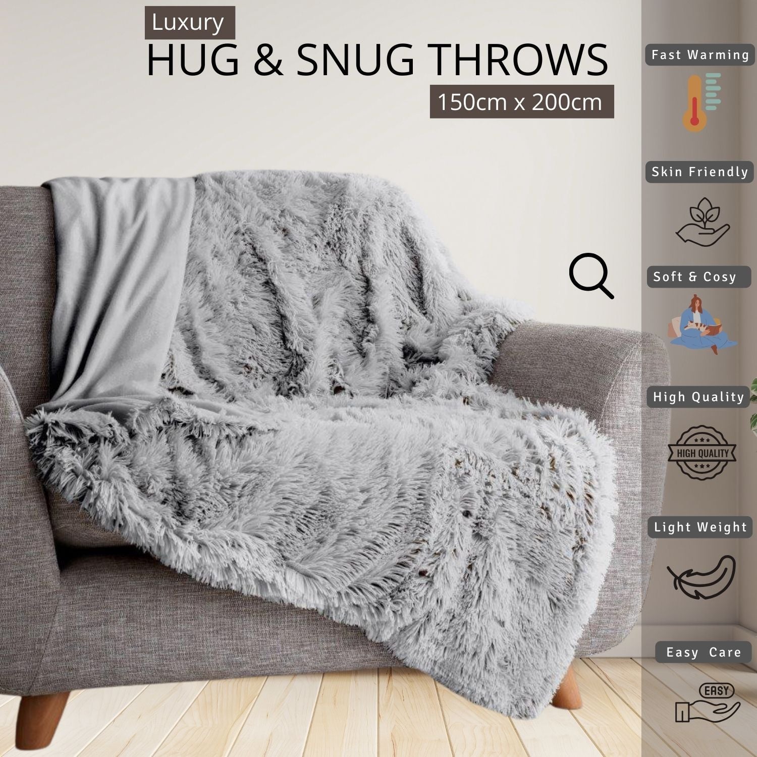 Warm Decorative Fleece Blanke