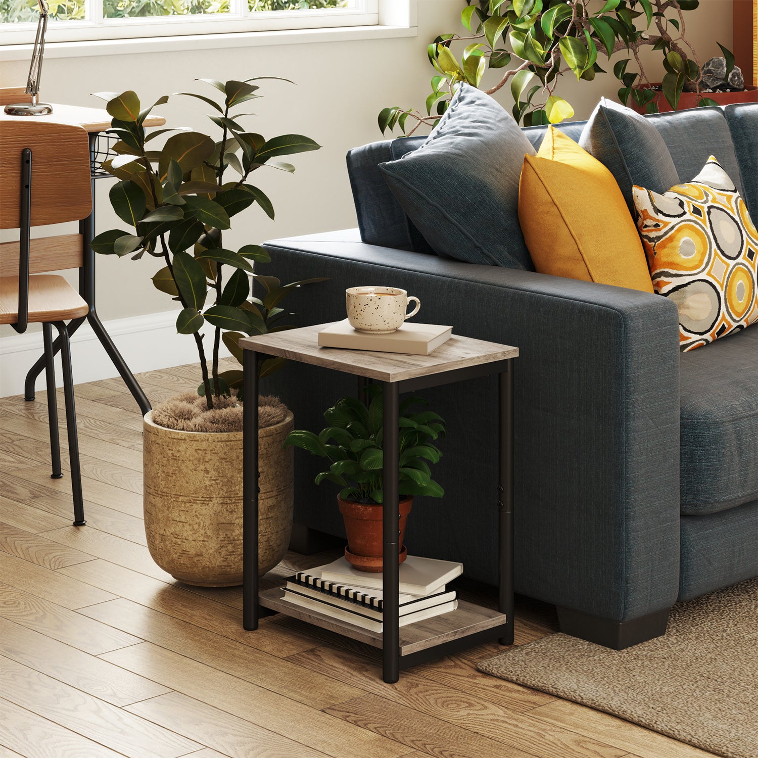 Side Table / Small End Table / Nightstand – Versatile Accent Table for Living Room, Bedroom, Office, or Bathroom