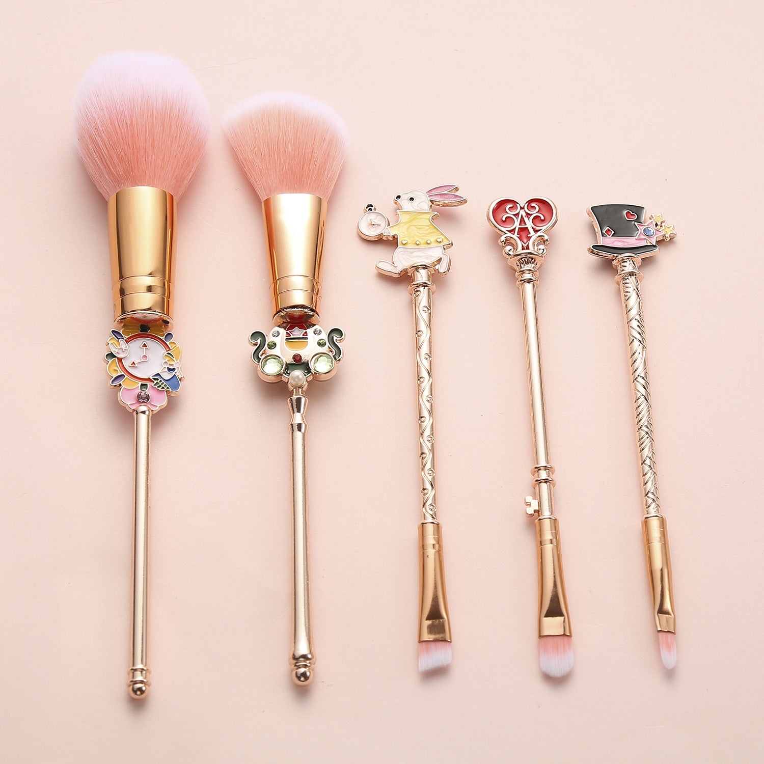 Anime Alice in Wonderland Makeup Brushes - Foundation Blending Powder Eyeshadow Contour Concealer Blush Cosmetic Makeup Tool Brush (Alice Makeup Brushes 3)