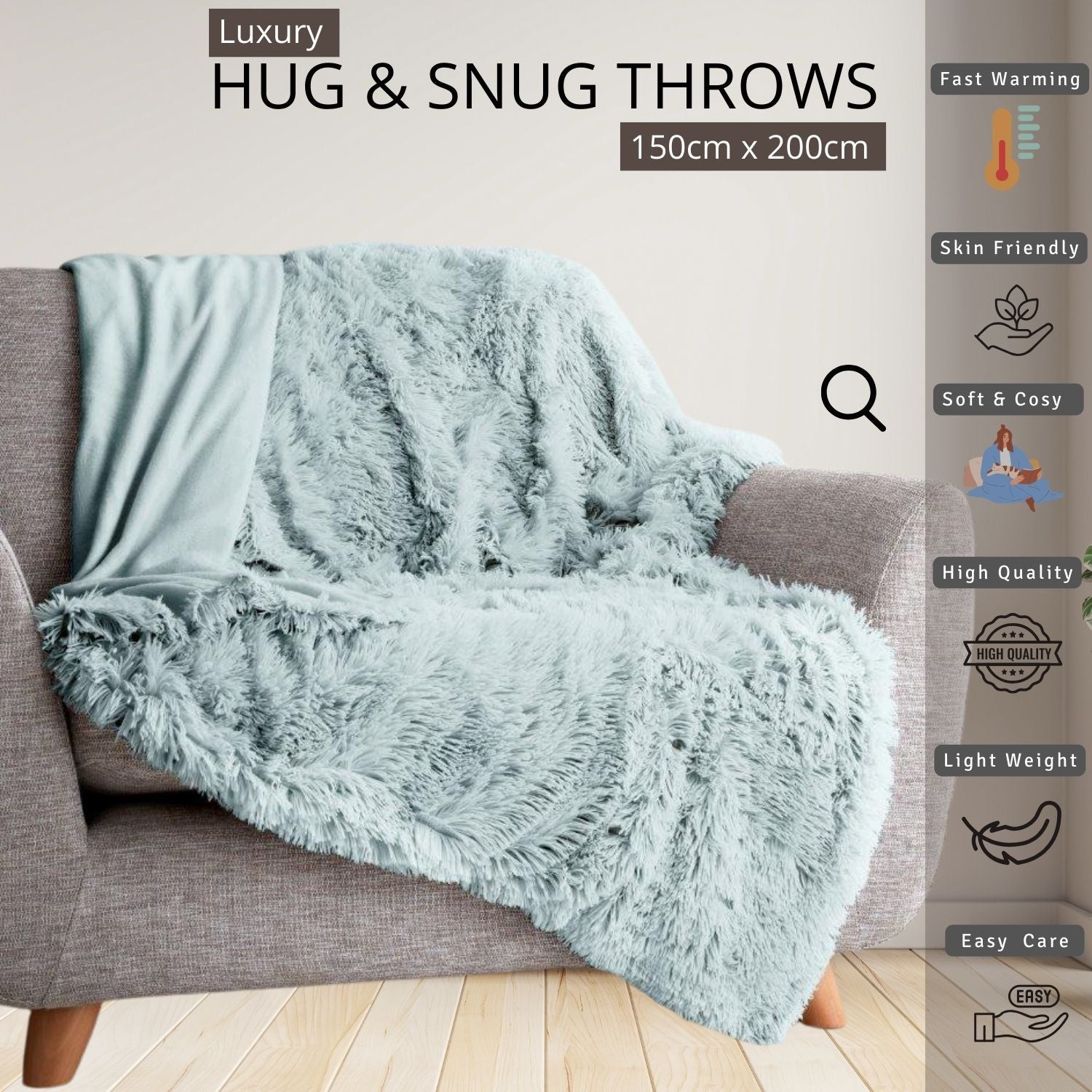 Warm Decorative Fleece Blanke