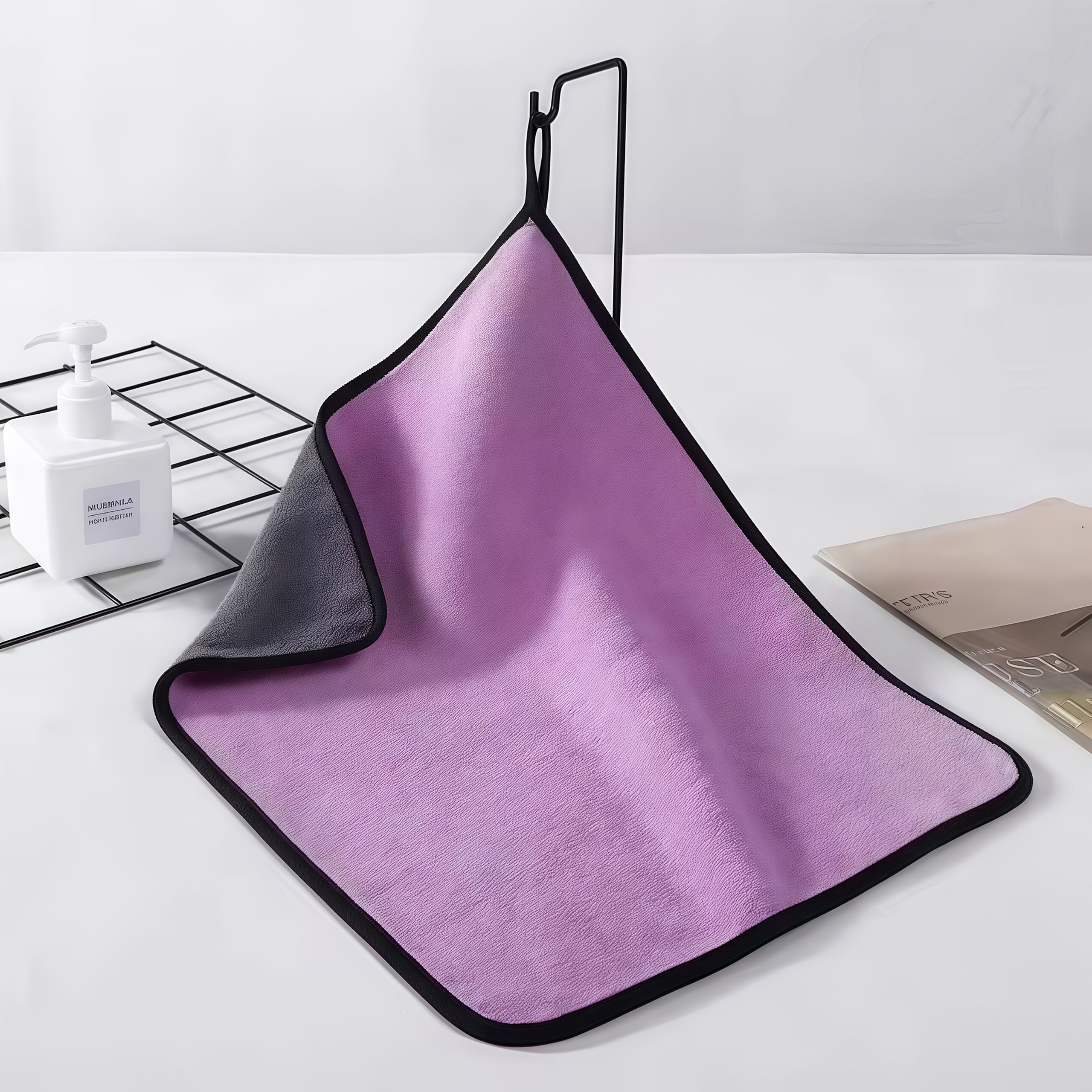 10-Pack of microfiber car cleaning wipes, car wash towels, dry absorbent microfiber cleaning cloths, car wash drying wipes, car detail cleaning - Dad's Father's Day gift, Auto Detailing, Vehicle Maintenance, Compact Wipes, Mu