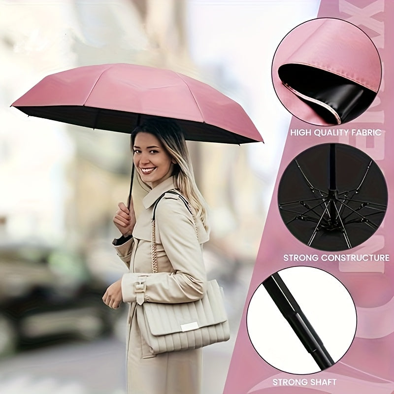 Six-Rib Capsule Pocket Umbrella – Compact, Portable, Lightweight Mini Umbrella for Men, Women & Kids, Windproof and Easy to Carry