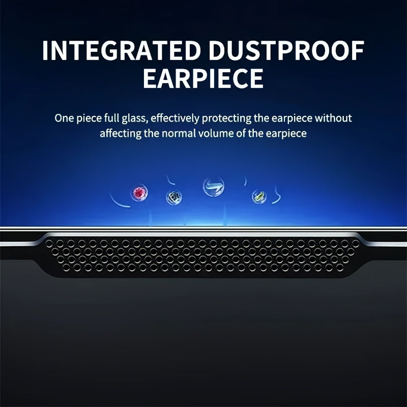 A Pack of 5 Ultra-High-Definition Tempered Glass Screen Protectors, Compatible with for Iphone 17 Pro Max/16 Pro Max/15 Pro Max/17 Air/17/16/16E/15/14/13/12/11/Plus/Mini/Xs Max/X, Easy to Apply, 9H+ Tempered Glass Film, Finge