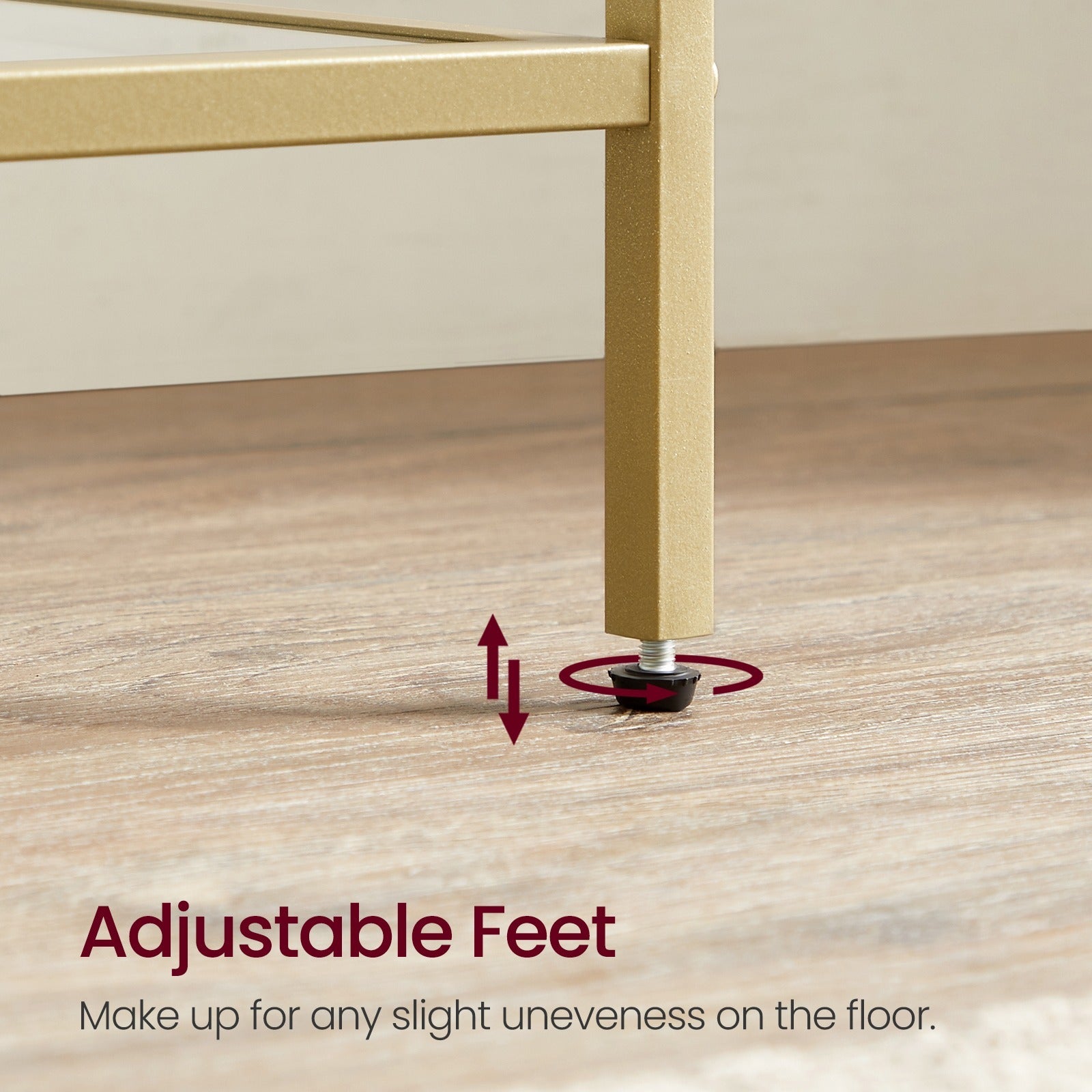 5-Tier Glass Shelf, Bookshelf, Storage Rack, Tempered Glass, Easy Assembly, Bathroom, Living Room, Black