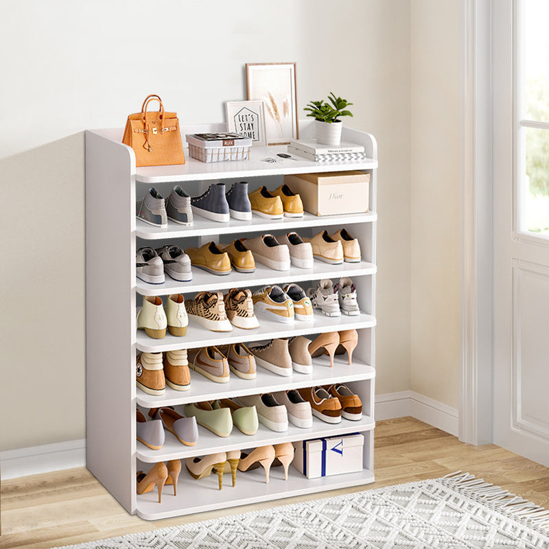 6/ 7/ 8 Tier Shoe Rack, Wooden Shoe Storage, Narrow Shoe Storage Cabinet, Sturdy Stable Shoe Cabinet, Space Saving Shoe Stand, Entryway Hallway Shoe Tower, Versatile Storage Cupboard, Multi Layers Shoes Organiser Footwear Hol