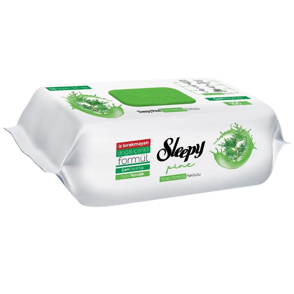 Sleepy Easy Clean Surface Wipes & Towels – 100 Sheets (Pack of 1) – Available Scents: Blue Pine, Orchid, Arab Soap & Sleepy Pine