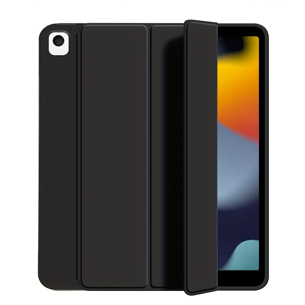 For iPad 11th Gen/10th/9th/8th/7th/6th/5th/ Air 1/2/3/Pro 9.7/10.5 Slim Tri-Fold Stand Case with Pencil Holder - Auto Sleep/Wake, Adjustable Stand, Lightweight Soft TPU Cover, Modern Travel Case For A16, Auto Sleep/wake Featu