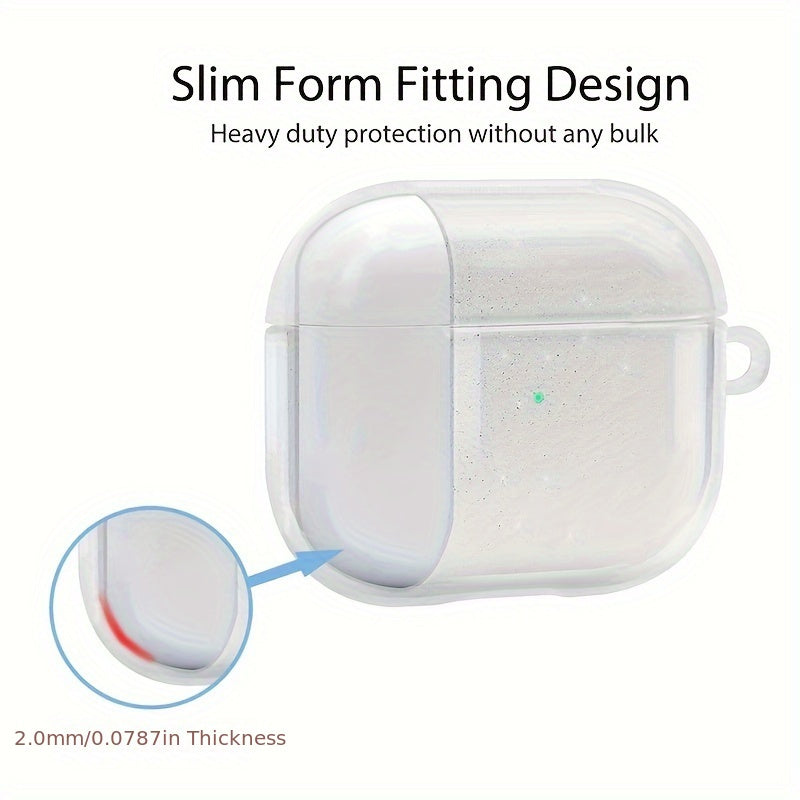 Standable Shiny Transparent Case – Protective Cover for AirPods 3 & AirPods Pro 2