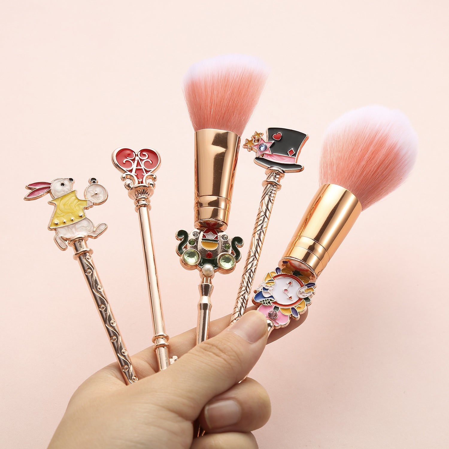 Anime Alice in Wonderland Makeup Brushes - Foundation Blending Powder Eyeshadow Contour Concealer Blush Cosmetic Makeup Tool Brush (Alice Makeup Brushes 3)