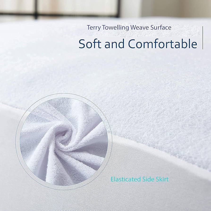 30 cm Extra Deep – Ultimate Bed Protection from Spills, Stains, and Daily Wear – Deep Fitted Design for a Secure Fit on All Mattress Types – Smooth, Soft, and Silent Surfac