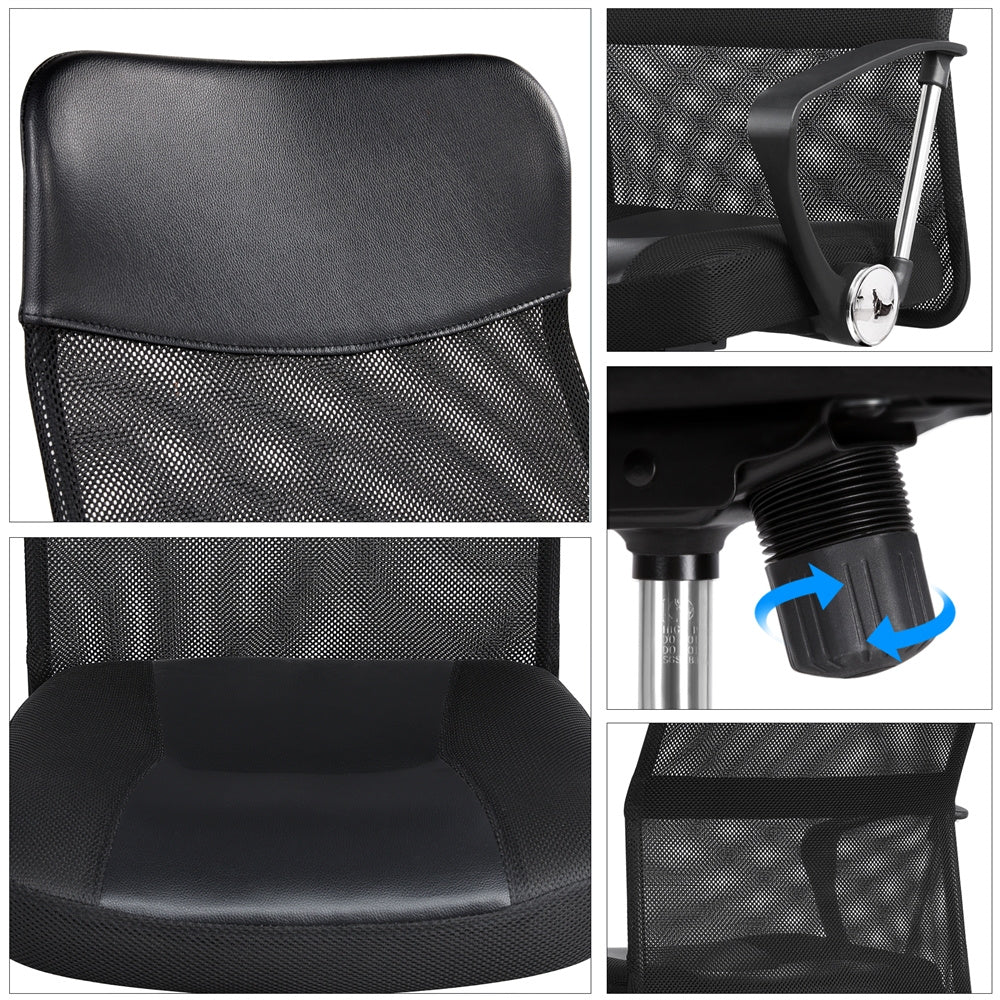 Costoffs Office Chair, Mesh Office Chair, Adjustable Swivel Ergonomic High Back Task Desk Chair with Lumbar Support and Armrests - Ideal for Executive Professionals, Remote Workers, Freelancers, Student