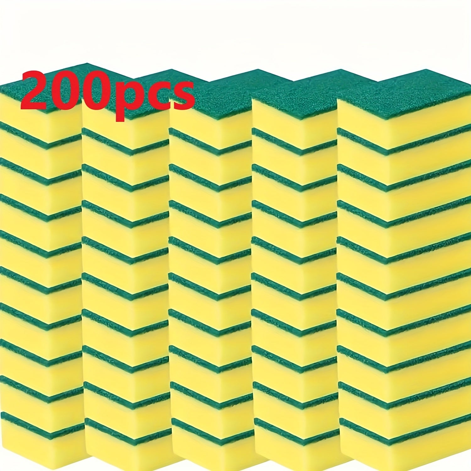 [Durable Dish Sponge] Durable Double-Sided Cleaning Dish Sponge - High-Quality Kitchen Scrubber with Textured Surface for Efficient Dishwashing, Includes Storage Case & Dish Soap