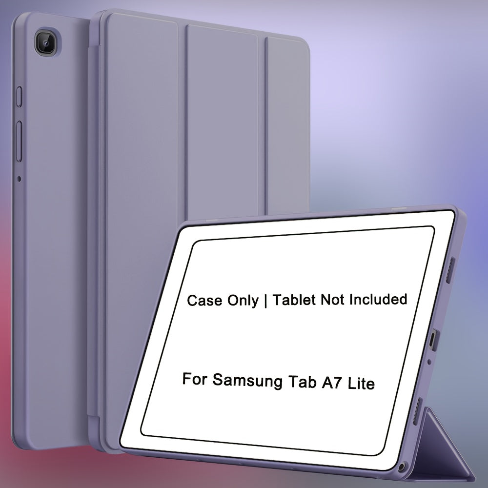 Case for Samsung Galaxy Tab A9 Plus 11-Inch 2023 (SM-X210 SM-X215), for Tab A9/A8/A7 Lite/S7/S8/S9/S10 FE, Soft Smooth Back Protective Cover, Lightweight, Scratch-Resistant, Anti-Slip, Foldable Stand, Auto Sleep/Wake Function