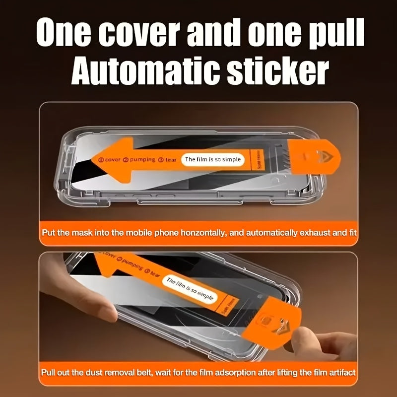 4pcs Full Cover Privacy Tempered Glass Screen Protector for iPhone 17 Pro Max/17 Air/16 Pro Max/15 Pro17/16/15/14/13/12/11/16e/Plus/Mini/X/XR/XS Max/7/8/SE2/SE3, 9H+ Hardness, Ultra HD, Anti-Scratch, Anti-Fingerprint, Easy to