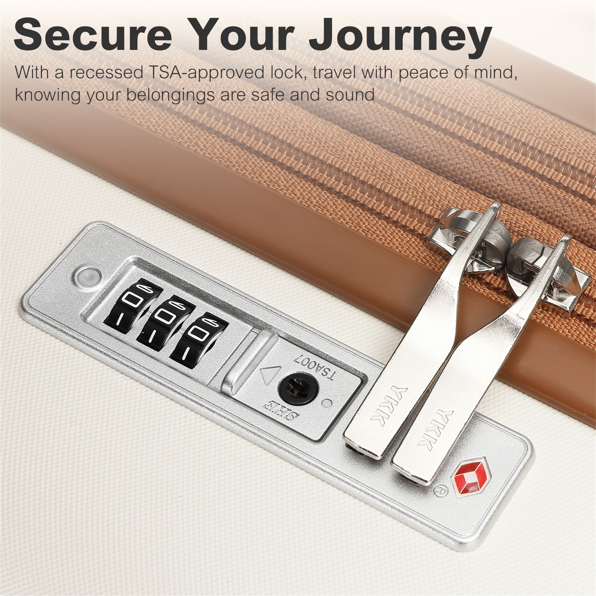 3-Piece Travel Suitcase Set: 20-Inch Stylish Hard Shell ABS+PC Cabin Suitcase, Plus a Multi-Compartment Backpack with a Small Pouch - Ideal for Trendy and Organized Travelers