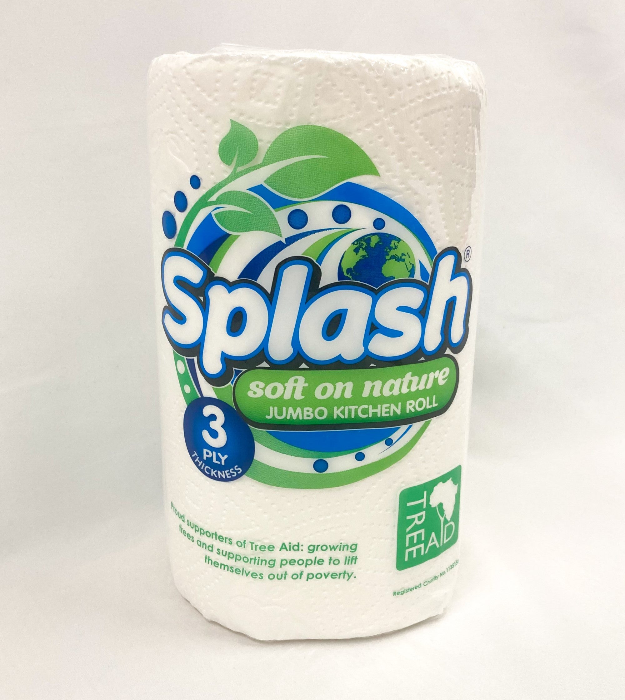 Splash Multipurpose Kitchen Paper Towels – 6, 12 or 24 Jumbo Rolls, 3PLY Thick and Highly Absorbent