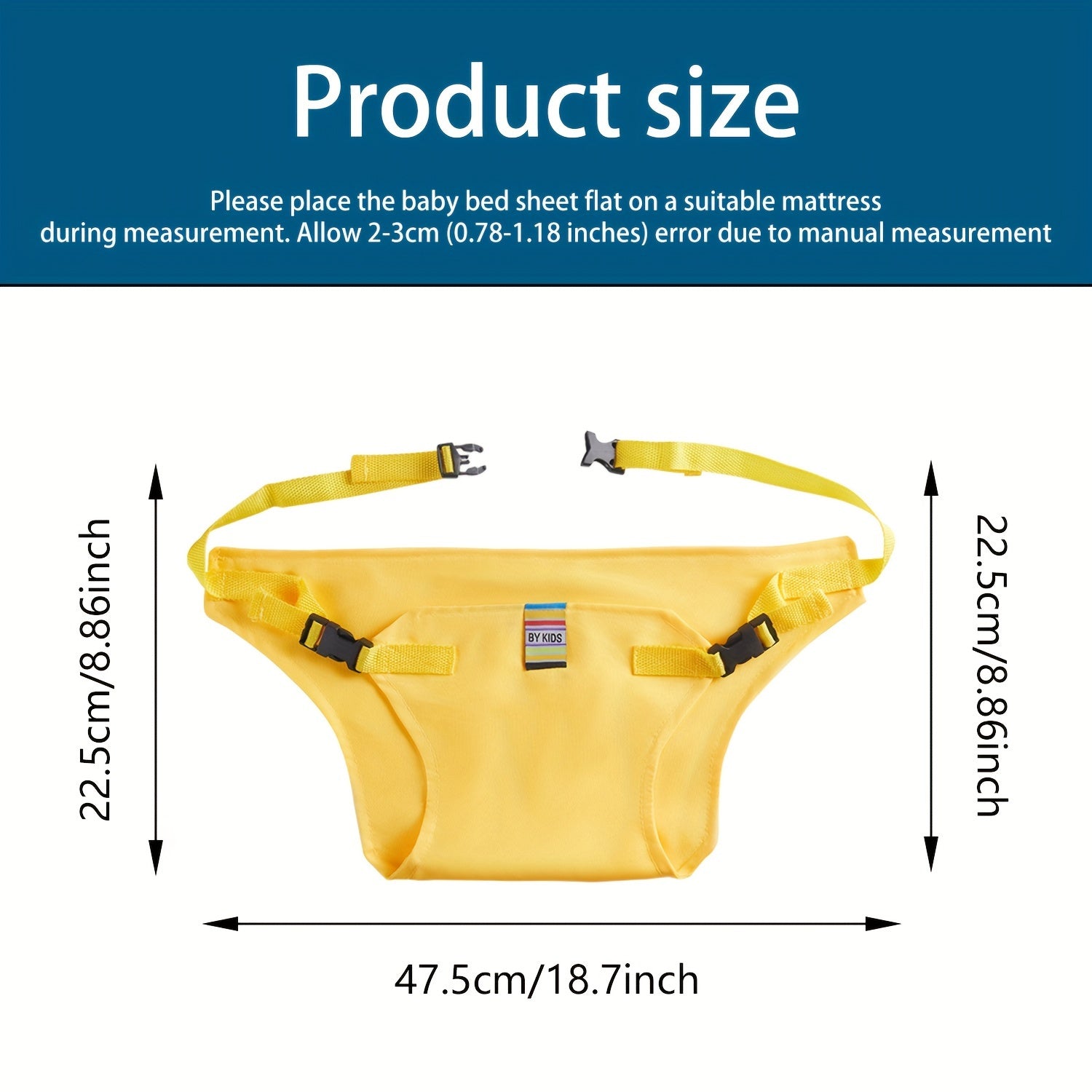 1Pack Children's Dining Safety Belt for High Chairs, Foldable and Adjustable Buckle Design, Protective Gear for Babies Aged 0-3 Years During Travel, Outings, and Family Meals