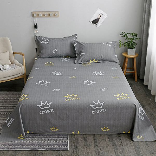 Washed Cotton Hostel Bed Sheets: Durable and comfortable sheets designed for students, perfect for hostel living.