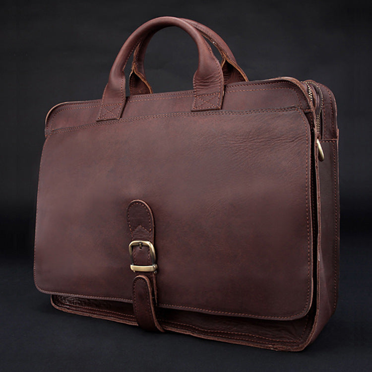 Fashion Genuine Leather Men's Briefcase