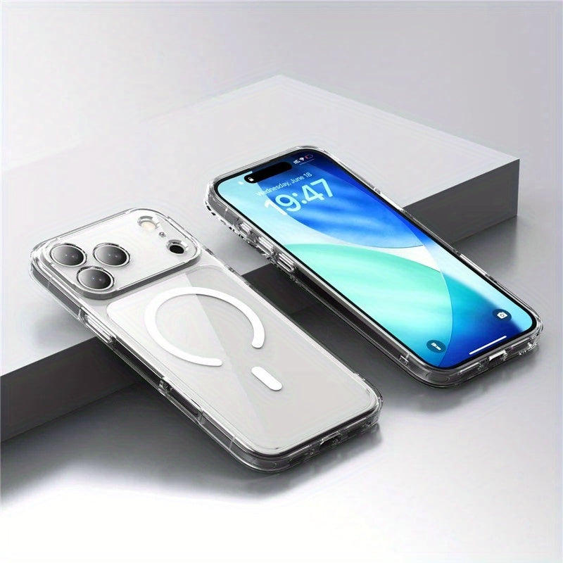 Magnetic Shockproof Case for iPhone 17 Series (17 Air/17 Pro/17 Pro Max): Durable Minimalist Protective Cover with Premium Finish
