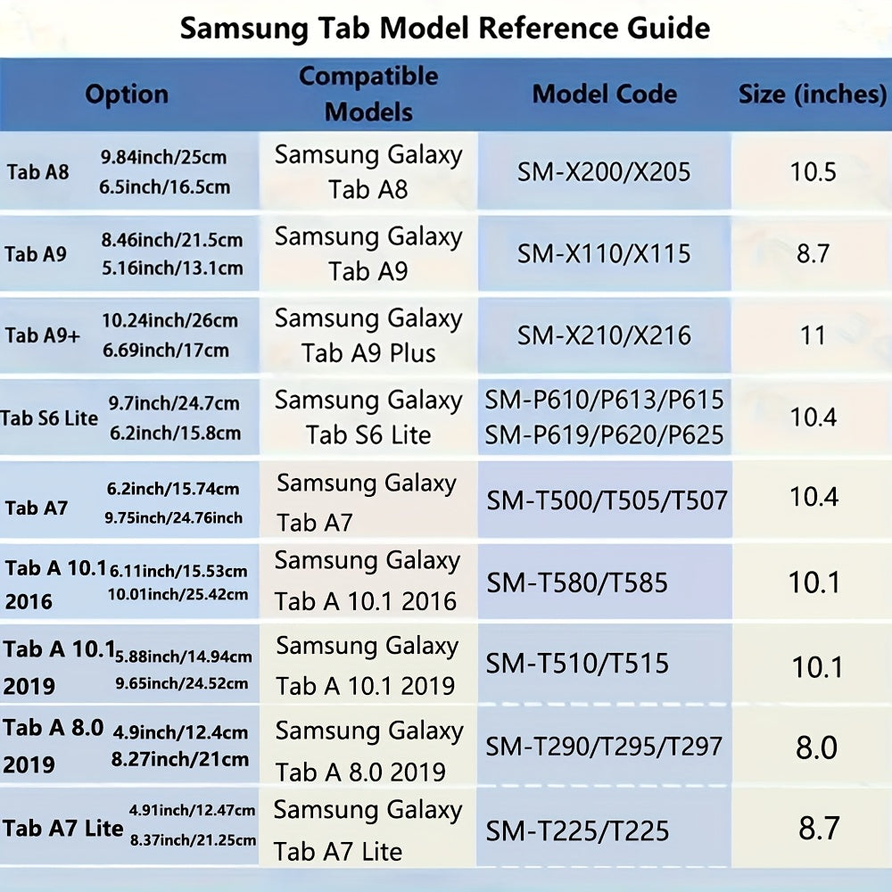 Case for Samsung Galaxy Tab A9 Plus 11-Inch 2023 (SM-X210 SM-X215), for Tab A9/A8/A7 Lite/S7/S8/S9/S10 FE, Soft Smooth Back Protective Cover, Lightweight, Scratch-Resistant, Anti-Slip, Foldable Stand, Auto Sleep/Wake Function