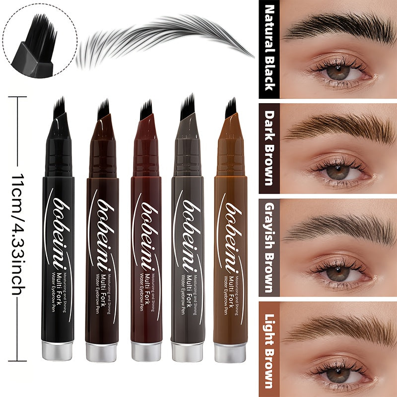 Multi-Fork Brush Design for Defined and Full Eyebrows, Waterproof and Sweat-Proof, Ideal for Halloween, Christmas, Valentine'S Day, Birthday Gifts