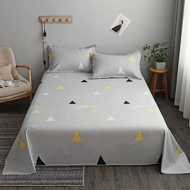 Washed Cotton Hostel Bed Sheets: Durable and comfortable sheets designed for students, perfect for hostel living.