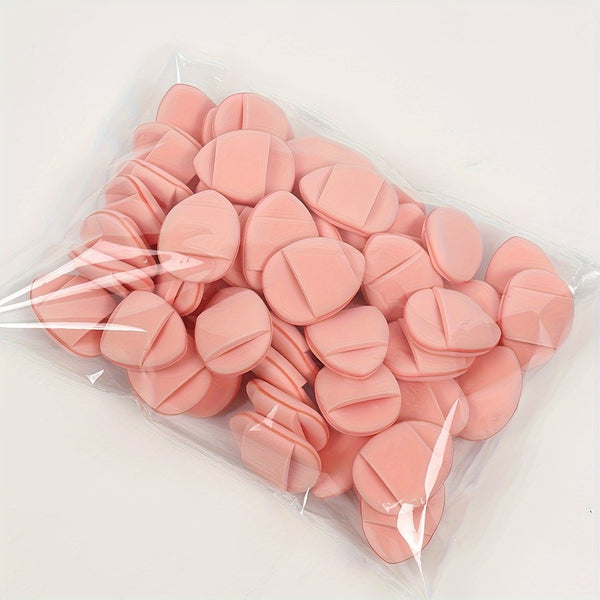 100-Pack Mini Finger Air Cushion Puff, Latex-Free Blending Sponges For Liquid Foundation, Concealer Application, Suitable For All Skin Types