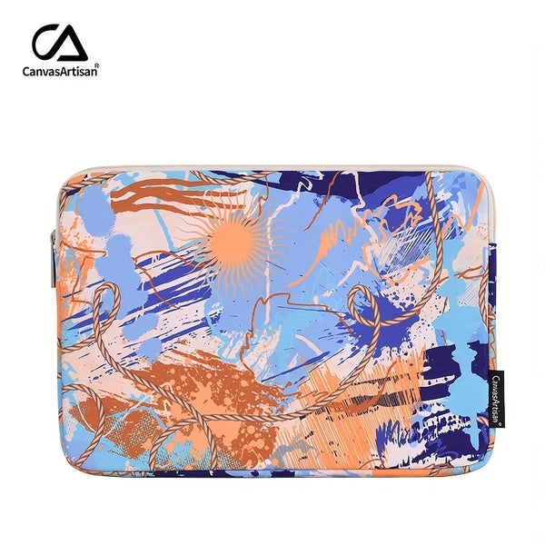 Canvas artisan Shockproof Laptop Sleeve Case Compatible with MacBook Pro/Azure Surface Book - Heavy-Duty Polyester Laptop Cover with Tablet Pocket, for MacBook Pro 13/14/15/16/17/18/20/21/23 & Surface Book 2/for Surface Book