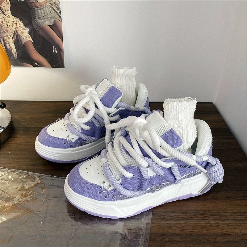 Women Shoes Versatile Student Casual Platform Height Increasing